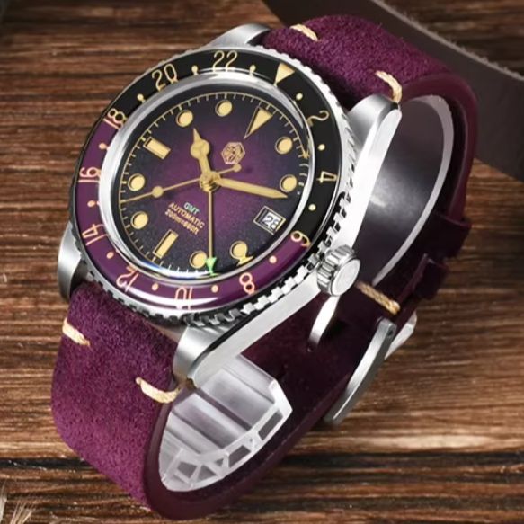 Luxury Watch G Shock - San Martin Men Automatic Watch GMT
