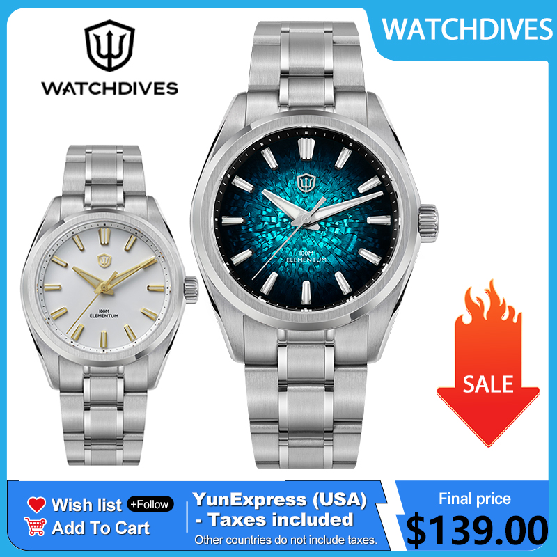 Guilloché Dial Watch - Watchdives WD0003C 38mm Men Watch VH31