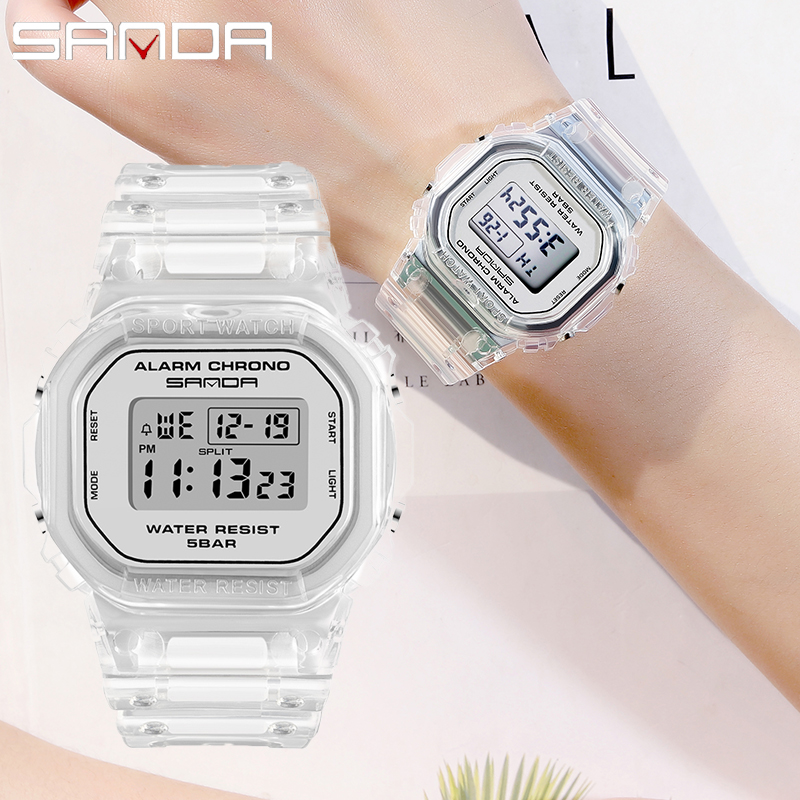 Luxury Watch White - SANDA White Fashion Sport Watch Lover's