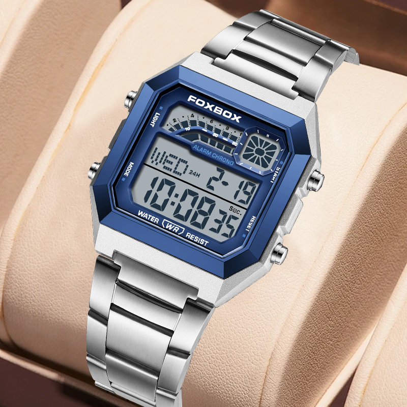 Luxury Watch Hd - FOXBOX LIGE Fashion Luxury Digital Man