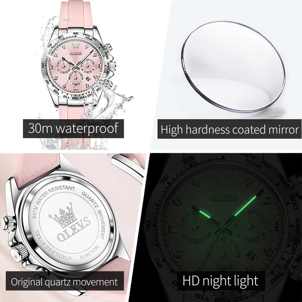 OLEVS 5618 Women Watch HD Mult - Luxury Watch Hd 评论和价格