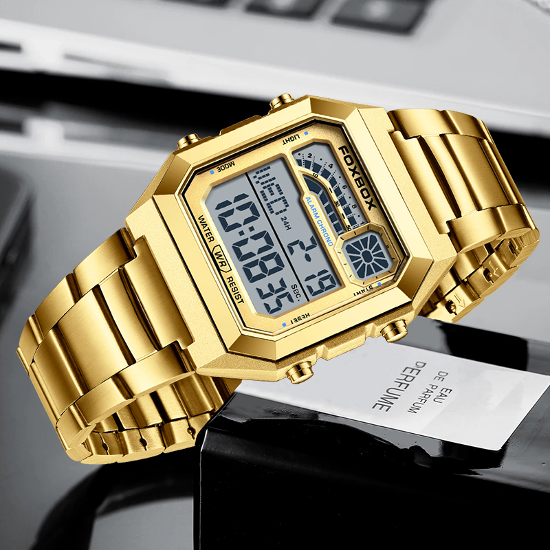 FOXBOX LIGE Fashion Luxury Dig - Luxury Watch Hd 评论和价格