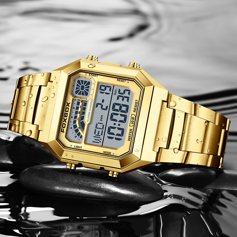 FOXBOX LIGE Fashion Luxury Dig - Luxury Watch Hd 评论和价格