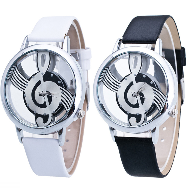 Fashion Hollow Music Shape Wat - Luxury Watch White 评论和价格