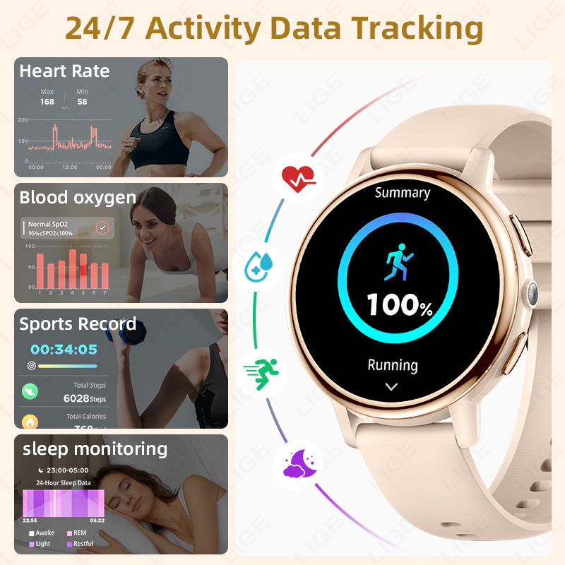 2026 LIGE Women Smart Watch Lu - Luxury Watch Hd 评论和价格