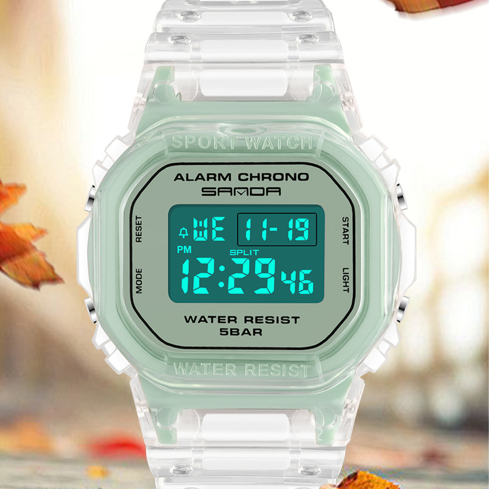 SANDA White Fashion Sport Watc - Luxury Watch White 评论和价格
