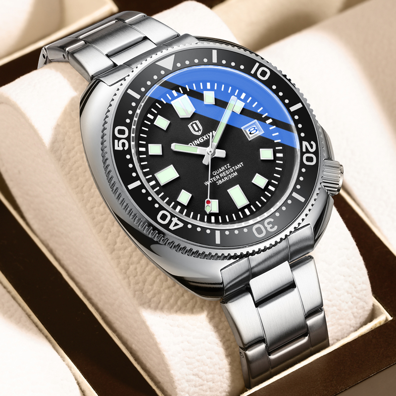 QINGXIYA Mens Watches Top Bran - Luxury Watch Hd 评论和价格