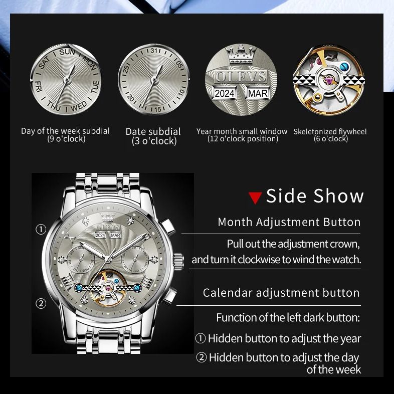 OLEVS 7088 Men Watch Luxury Br - Luxury Watch Hd 评论和价格