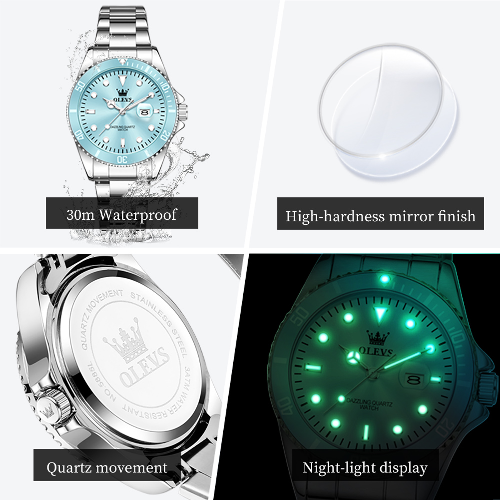 OLEVS Luxury Stainless Steel W - Luxury Watch Cheap 评论和价格