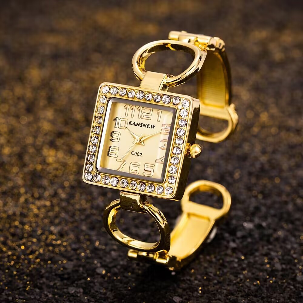 Luxury Fashion Rhinestone Squa - Quiet Luxury Watch 评论和价格