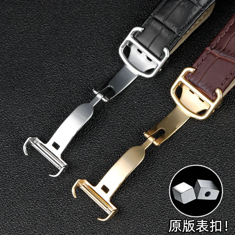 Watchband Genuine Leather Watc - Cartier Watch Tank 评论和价格