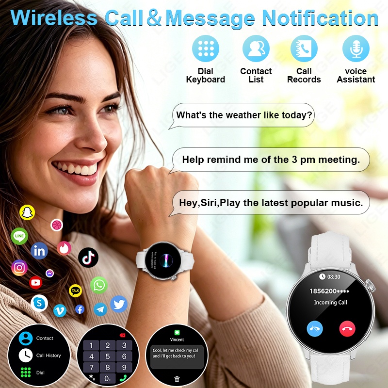 LIGE Luxury Women’s Smart Watc - Luxury Watch Hd 评论和价格