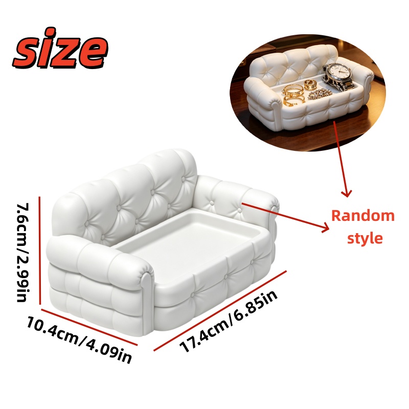 Light Luxury Style Mini Sofa-S - Luxury Watch White 评论和价格