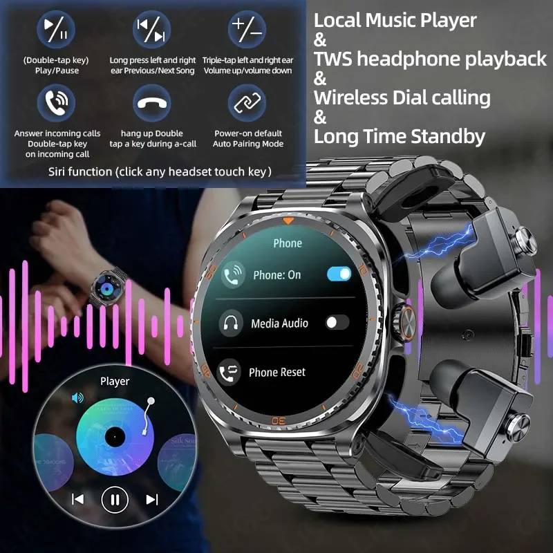 New 2026 TWS 2-in-1 Wireless H - Luxury Watch Hd 评论和价格