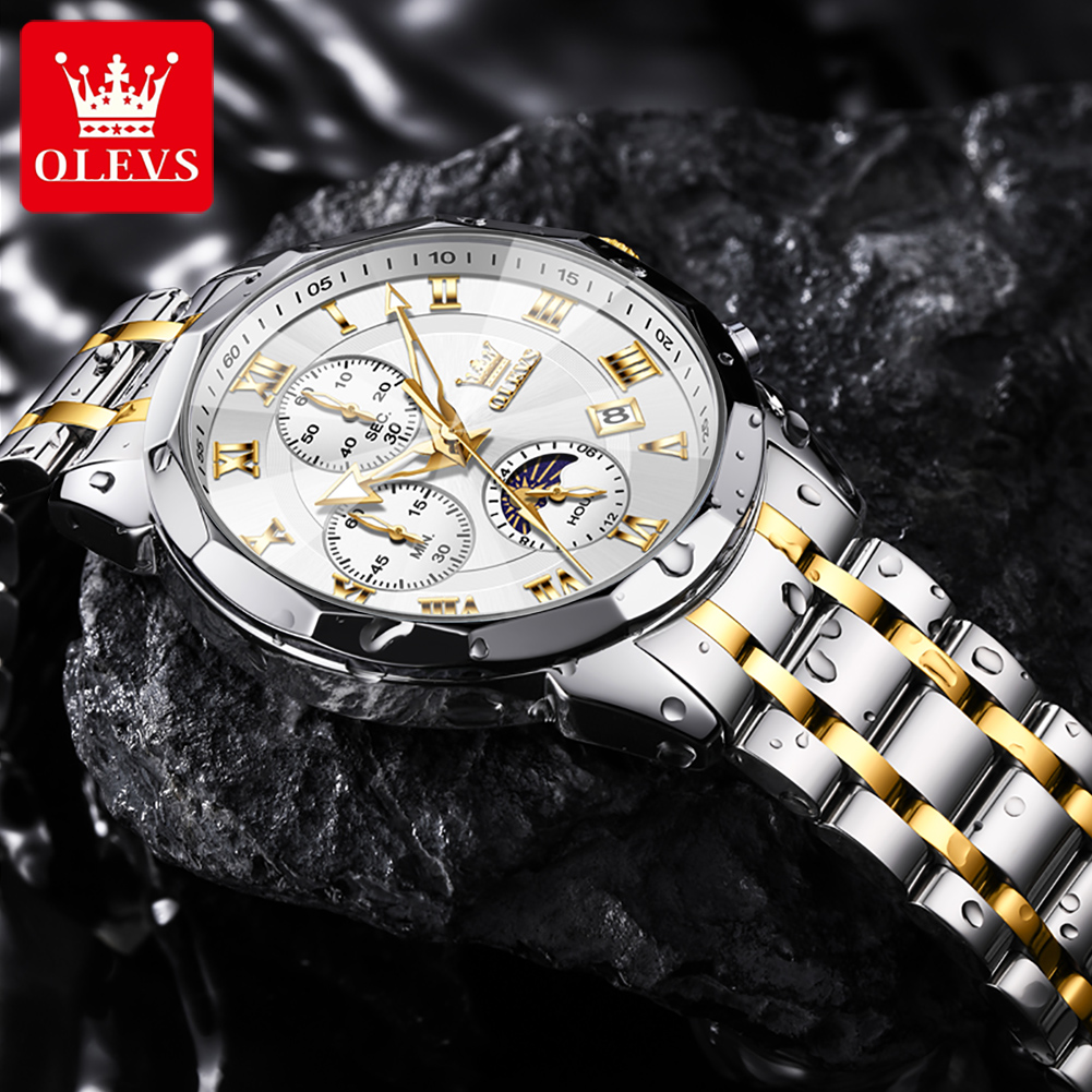 OLEVS 3675 Men Watch Top Origi - Luxury Watch Hd 评论和价格