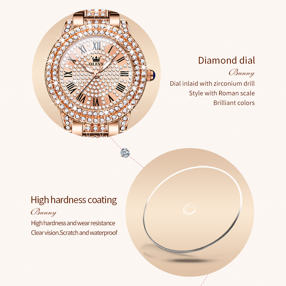 OLEVS 9943 Luxury All Diamond  - Luxury Watch Cheap 评论和价格