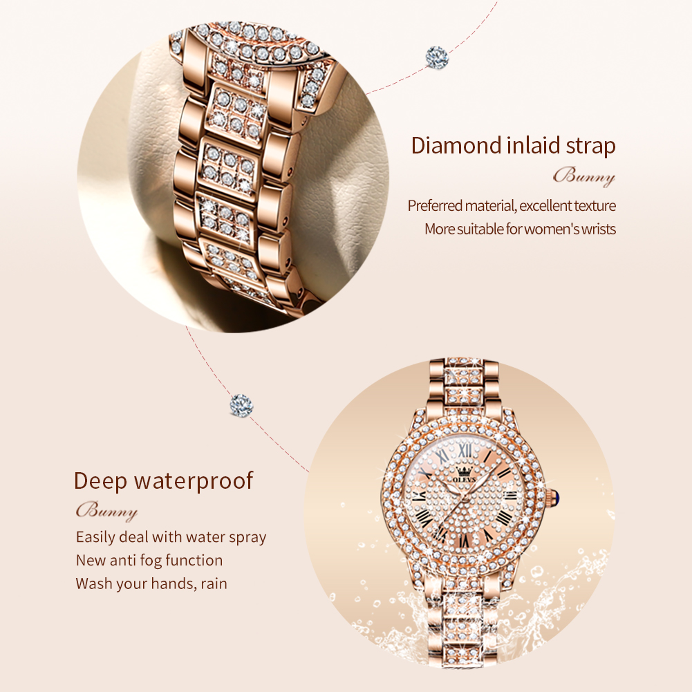 OLEVS 9943 Luxury All Diamond  - Luxury Watch Cheap 评论和价格