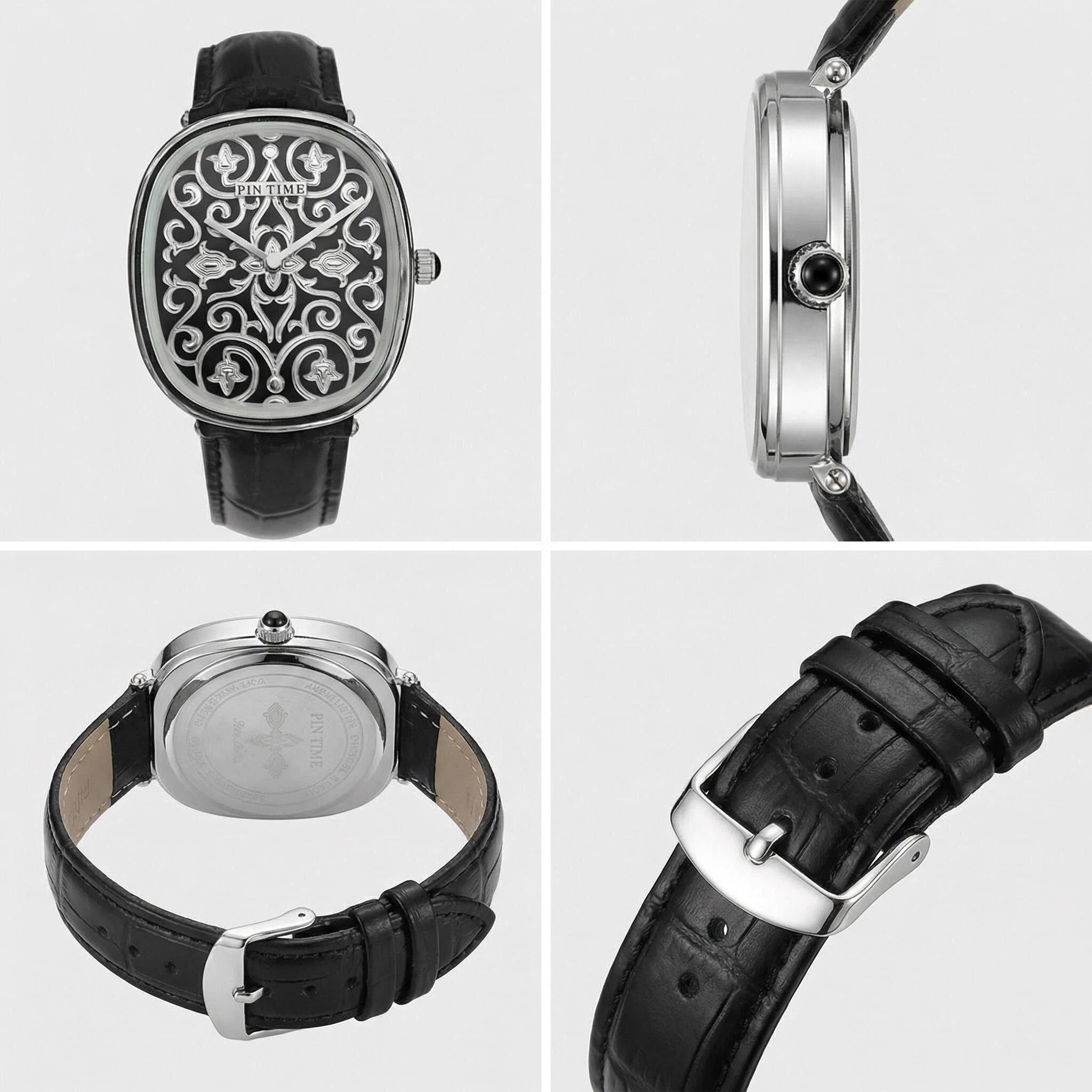 Quartz Watch with 3D Carved De - Guilloché Dial Watch 评论和价格