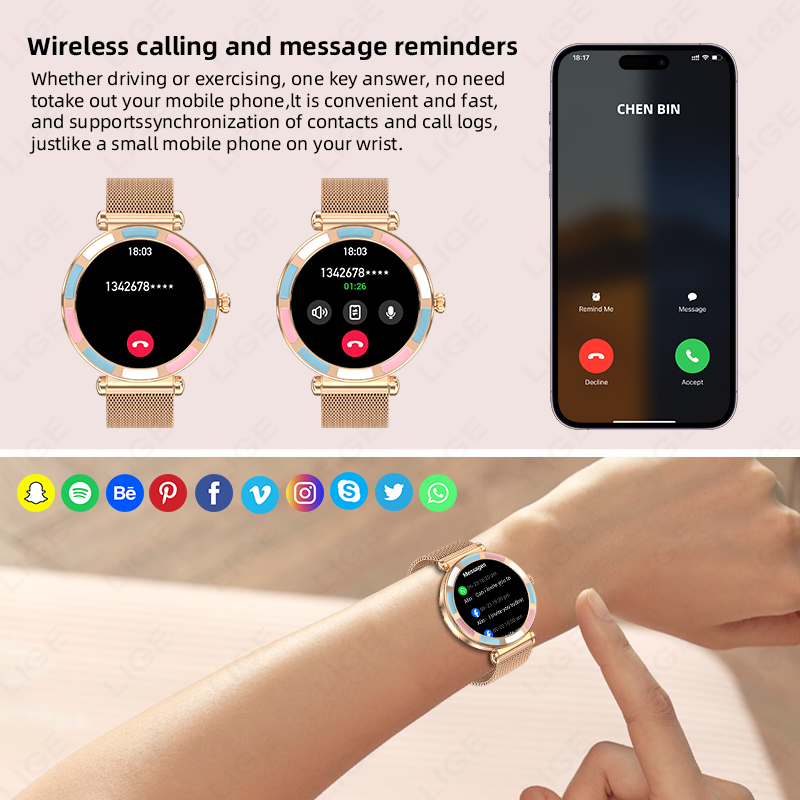 2026 LIGE Luxury Smart Watch F - Luxury Watch Hd 评论和价格